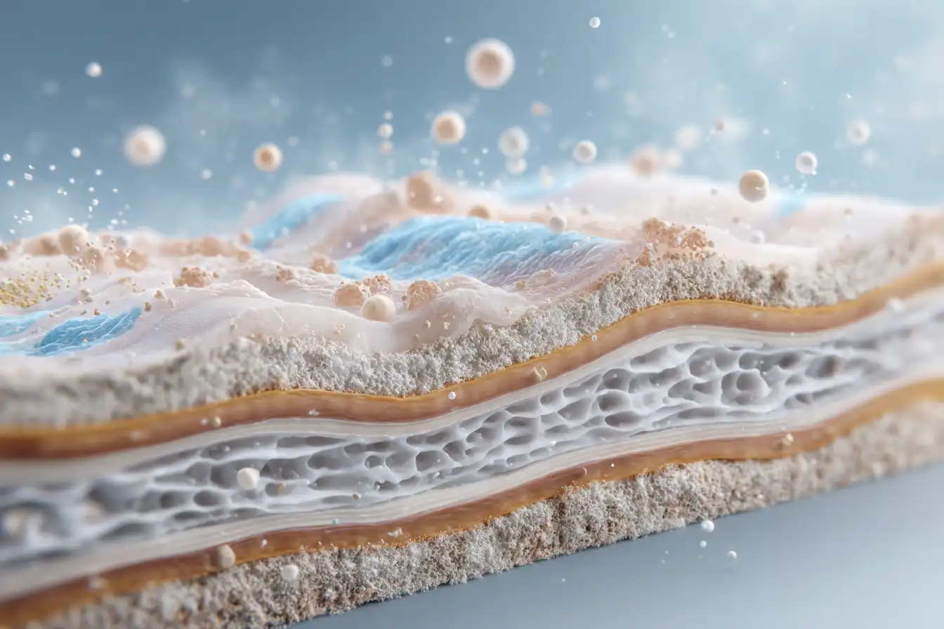 Dry salt aerosol improving skin health and relieving dermatological conditions